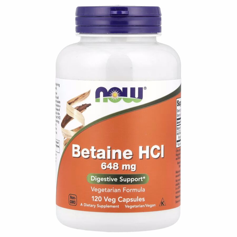 Betaine HCL | 120 Capsules | Now Foods