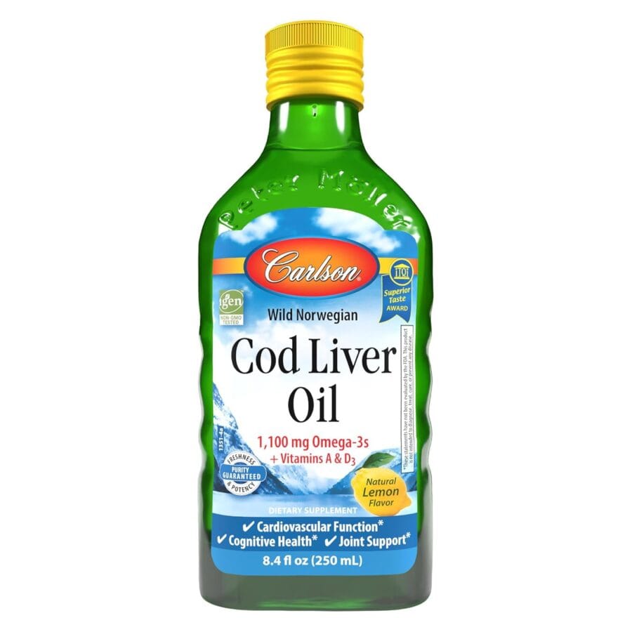 Cod Liver Oil Liquid Lemon Flavour | 250ml | Carlson