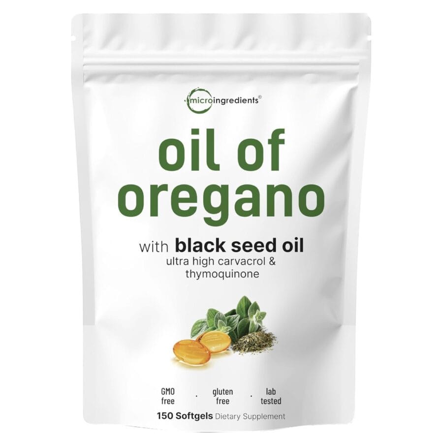 Oil of Oregano with Black Seed Oil | Softgels | Micro Ingredients