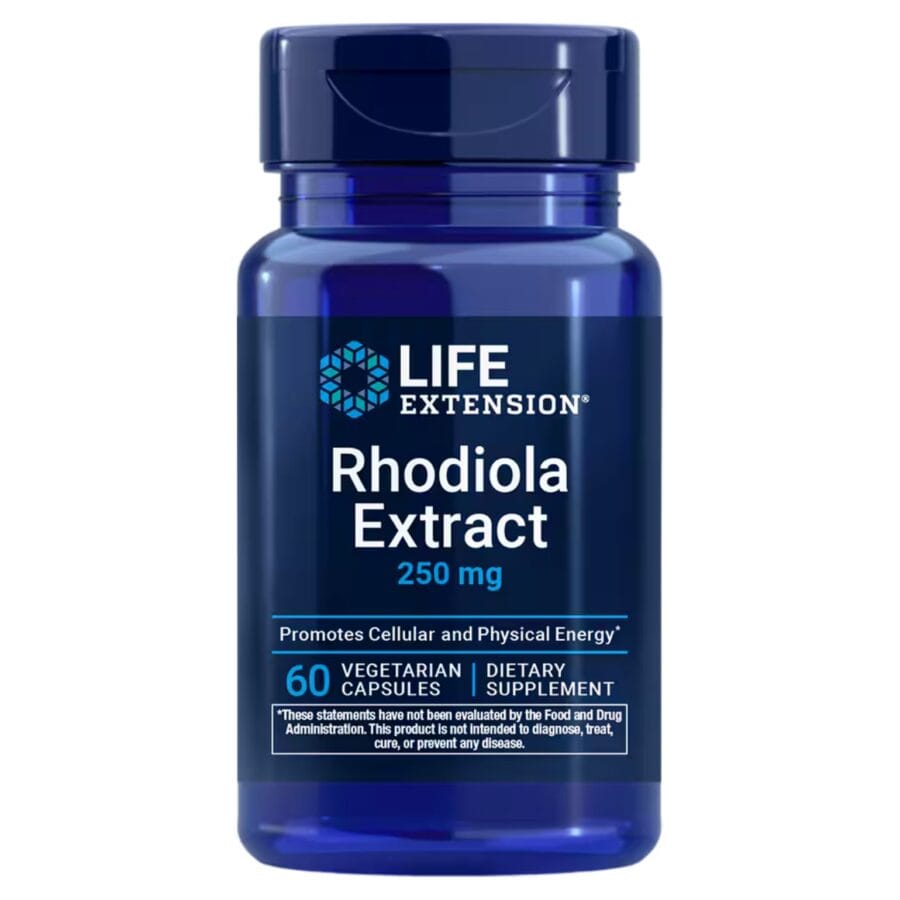 Rhodiola Extract | 60 x 250mg Capsules | Life Extension