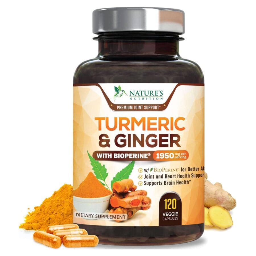 Turmeric & Ginger | 120 x 650mg Capsules | Nature’s Nutrition