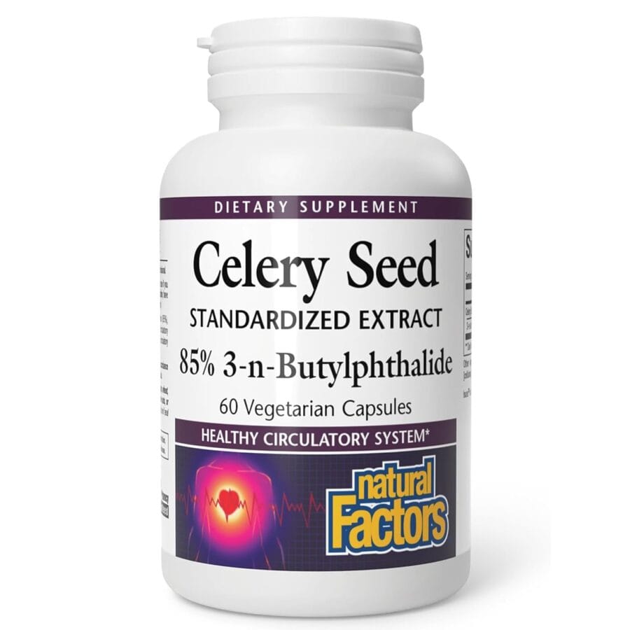 Celery Seed Extract | 60 x 138.7mg Capsules | Natural Factors