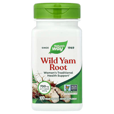 Wild Yam Root | 100 x 350mg Capsules | Nature's Way
