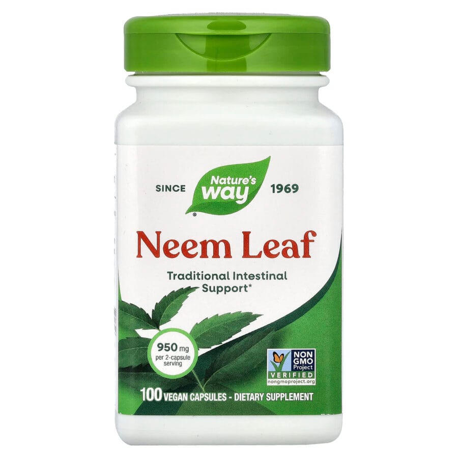 Neem Leaf | 100 x 475mg Capsules | Nature's Way