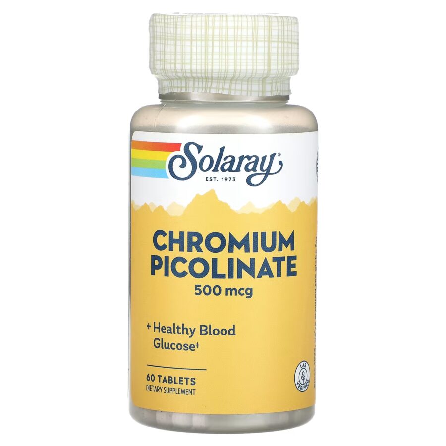 Chromium Picolinate 500 | 60 x 500mcg Tablets | Solaray