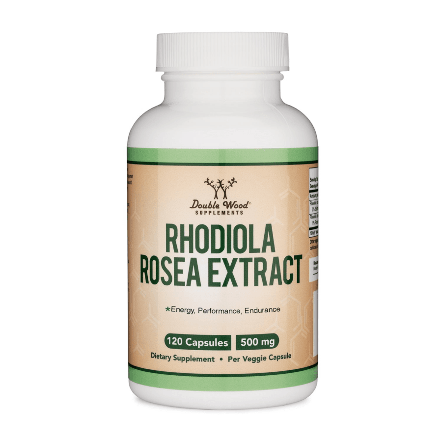 Rhodiola Rosea Extract | 120 x 500mg Capsules | Double Wood Supplements