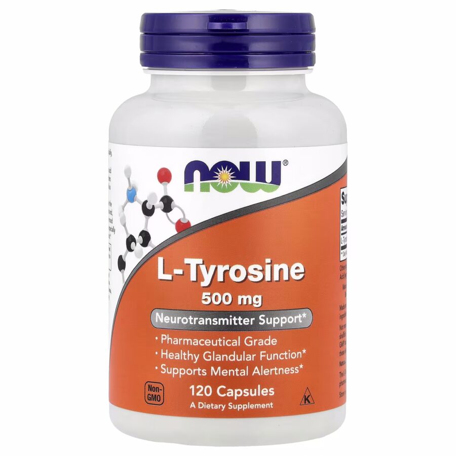 L-Tyrosine | 120 x 500mg Capsules | Now Foods