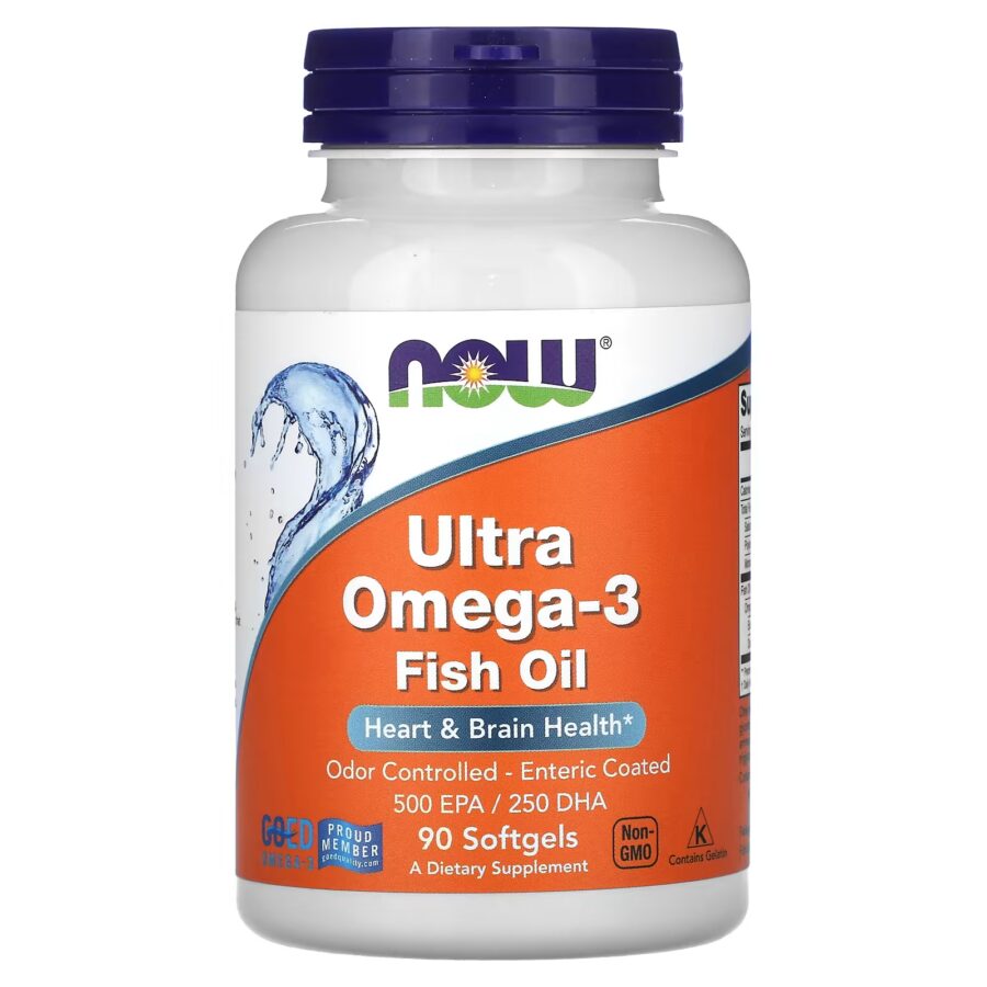 Ultra Omega 3 | 90 x 1000mg Softgels | Now Foods